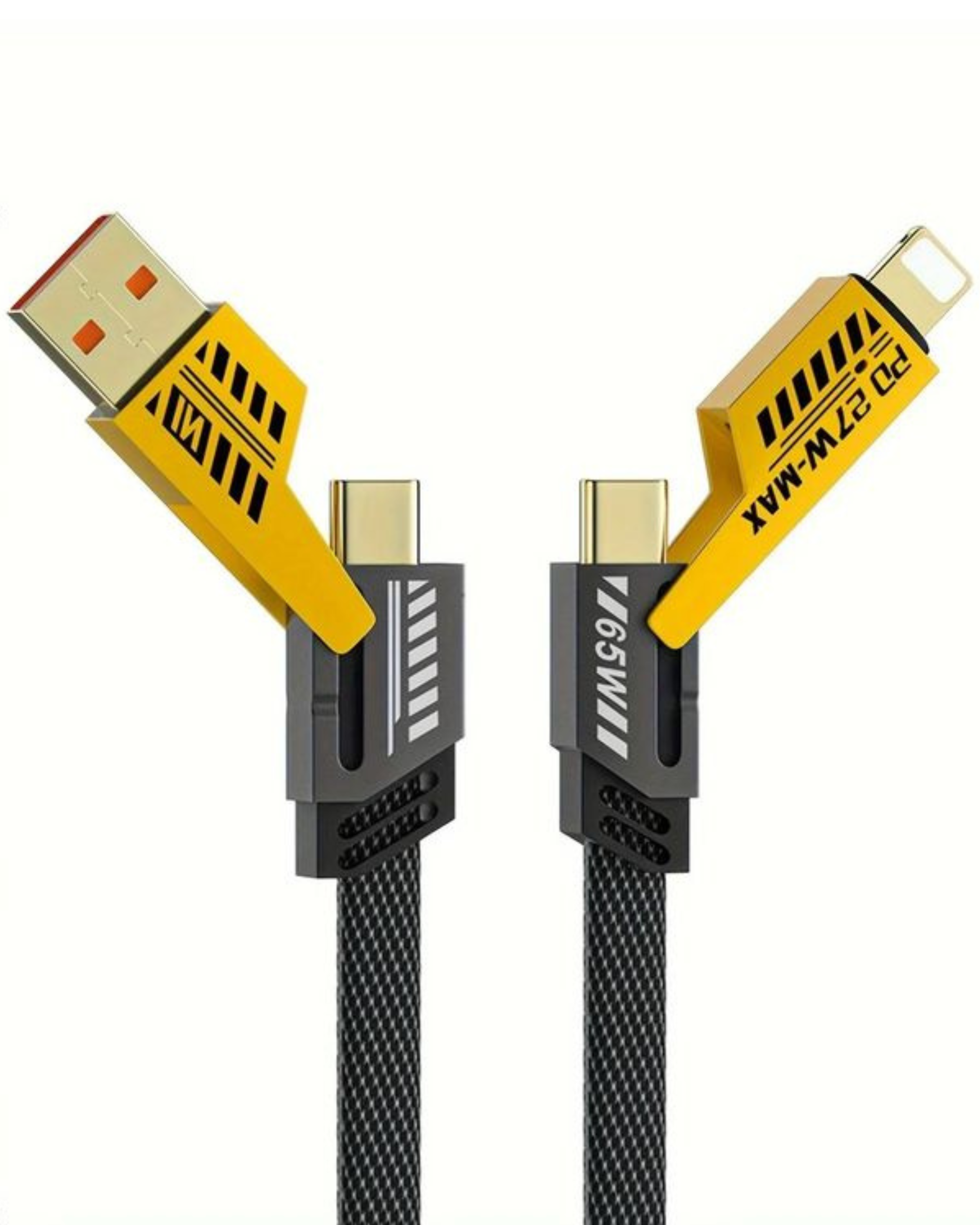 Cable Plano Carga Rápida 4 en 1