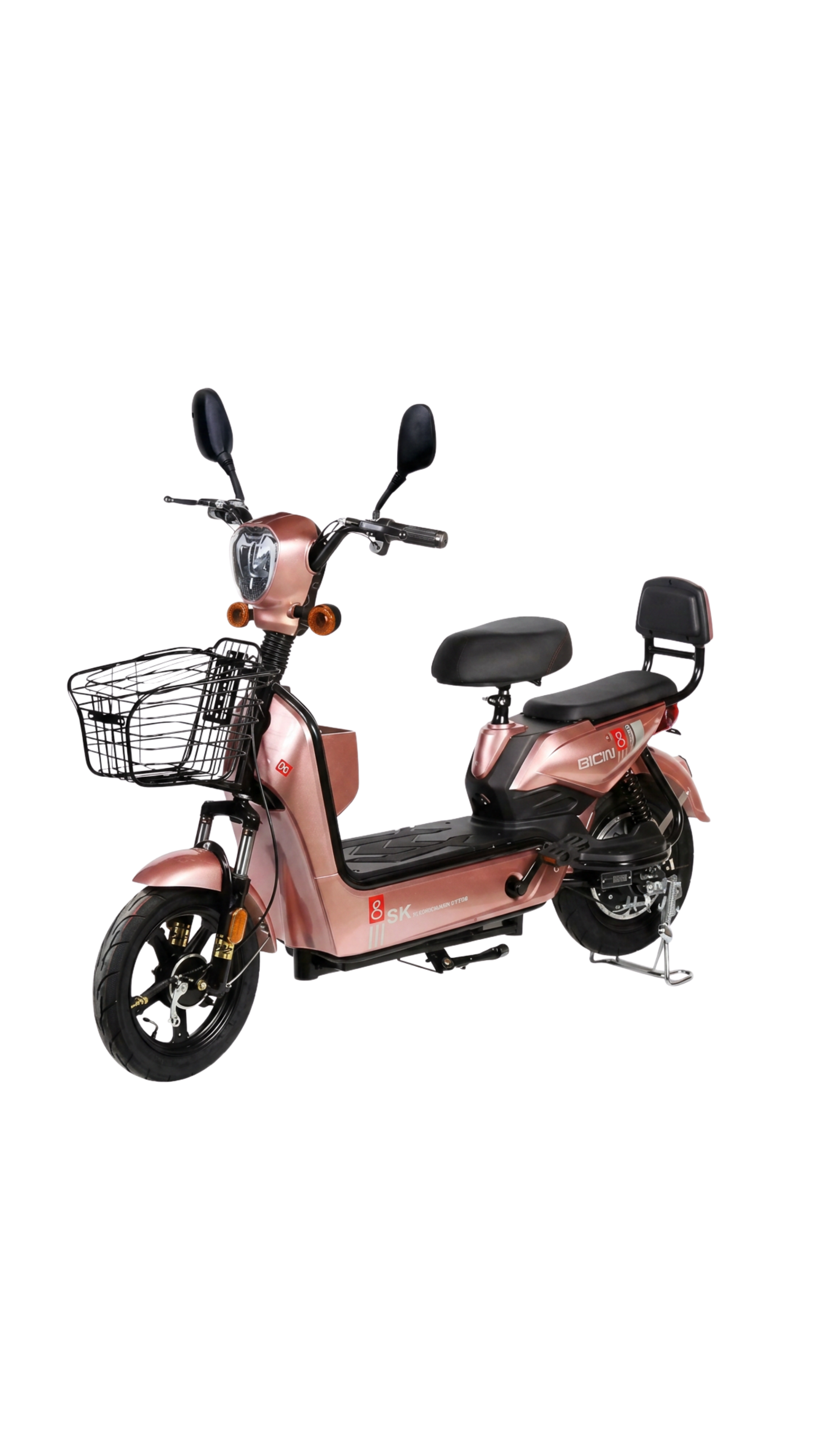 Moto Eléctrica 350W Aluminio — Oro Rosa