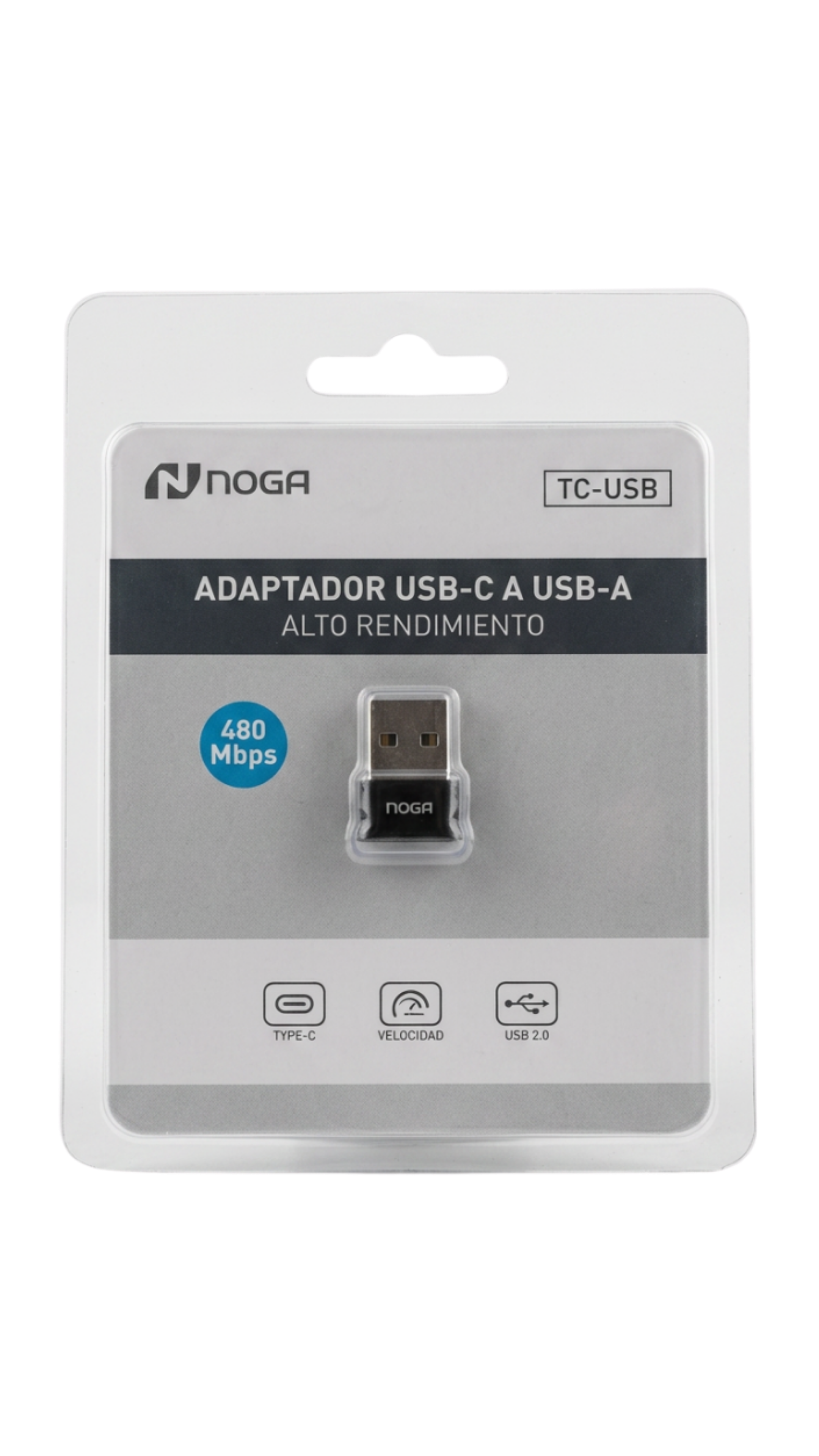Adaptador USB-C a USB-A Alto Rendimiento 480Mbps