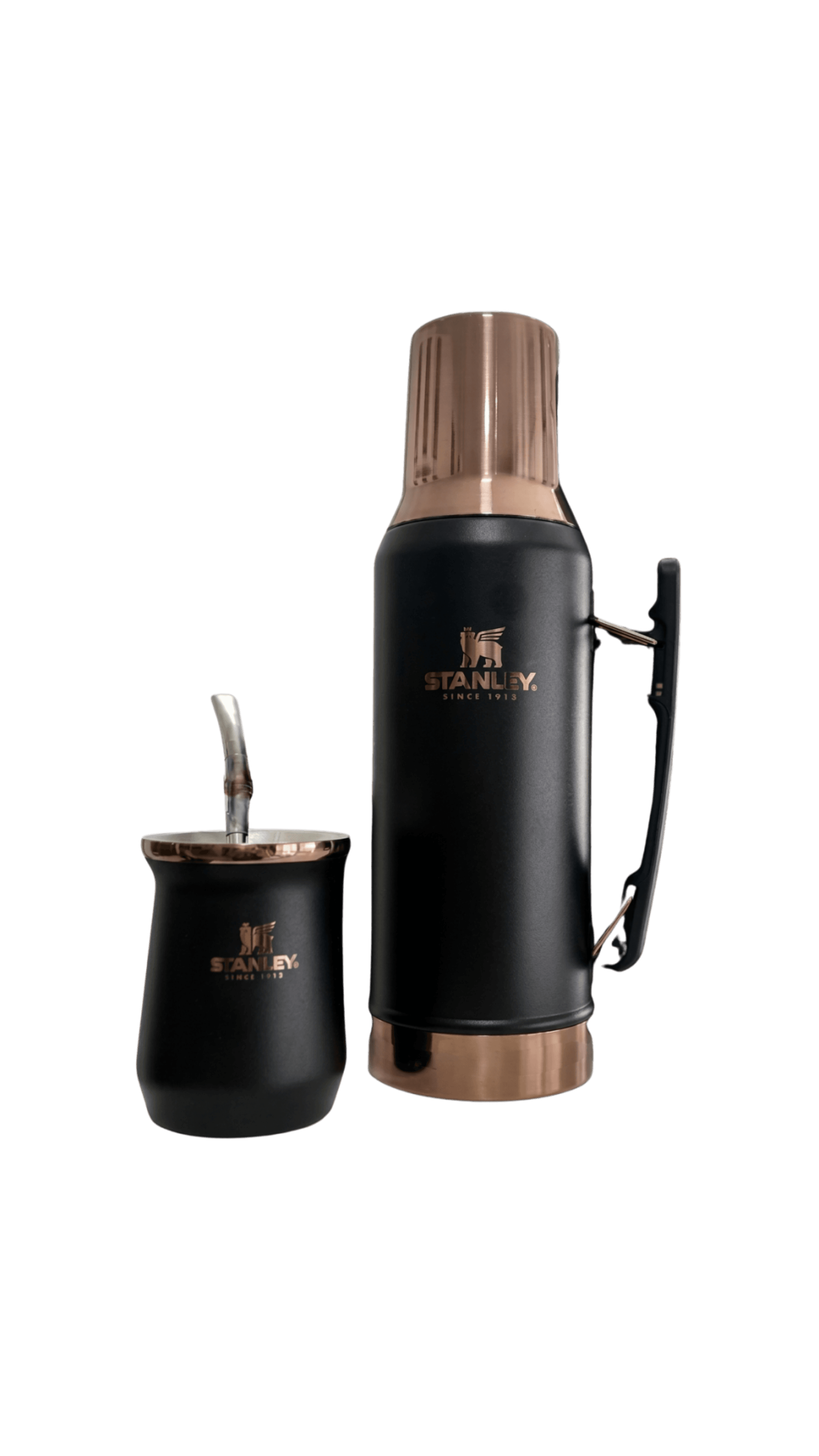 Set Matero Negro — Termo + Mate 1L